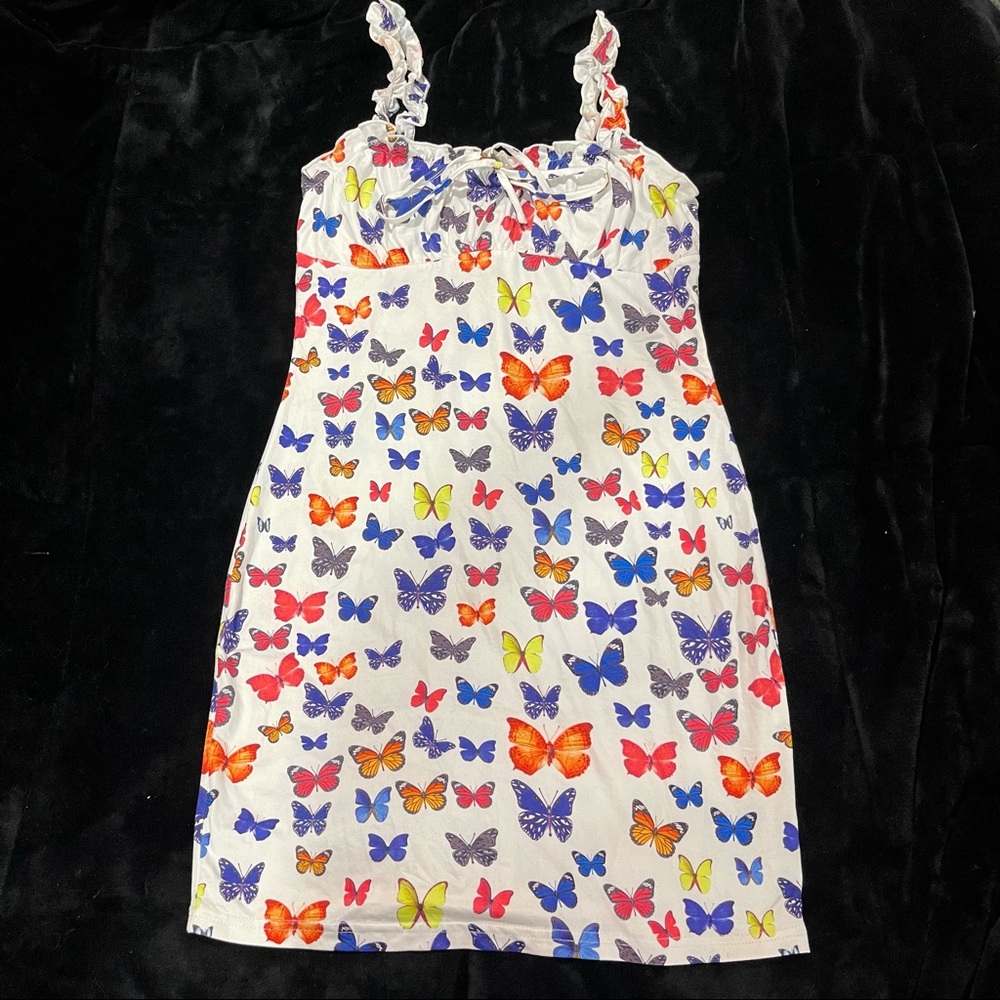 Cute butterfly print dress!!!